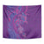 Hawaiian Turtles and Polynesian Art Tattoo Tapestry Dusky Violet