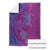 Hawaiian Turtles and Polynesian Art Tattoo Blanket Cerise