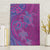 Hawaiian Turtles and Polynesian Art Tattoo Canvas Wall Art Cerise