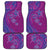 Hawaiian Turtles and Polynesian Art Tattoo Car Mats Cerise
