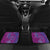 Hawaiian Turtles and Polynesian Art Tattoo Car Mats Cerise