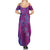 Hawaiian Turtles and Polynesian Art Tattoo Family Matching Summer Maxi Dress and Hawaiian Shirt Cerise