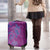 Hawaiian Turtles and Polynesian Art Tattoo Luggage Cover Cerise