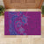 Hawaiian Turtles and Polynesian Art Tattoo Rubber Doormat Cerise