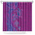 Hawaiian Turtles and Polynesian Art Tattoo Shower Curtain Cerise
