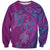 Hawaiian Turtles and Polynesian Art Tattoo Sweatshirt Cerise