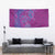 Hawaiian Turtles and Polynesian Art Tattoo Tapestry Cerise