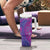 Hawaiian Turtles and Polynesian Art Tattoo Tumbler With Handle Cerise