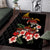 Hawaiian Hibiscus Turtle and Tropical Flower Area Rug Dynamic Vibe