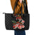 Hawaiian Hibiscus Turtle and Tropical Flower Leather Tote Bag Dynamic Vibe