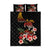 Hawaiian Hibiscus Turtle and Tropical Flower Quilt Bed Set Dynamic Vibe