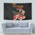 Hawaiian Hibiscus Turtle and Tropical Flower Tapestry Dynamic Vibe