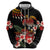 Hawaiian Hibiscus Turtle and Tropical Flower Zip Hoodie Dynamic Vibe