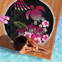Hawaiian Hibiscus Turtle and Tropical Flower Beach Blanket Sweet Vibe