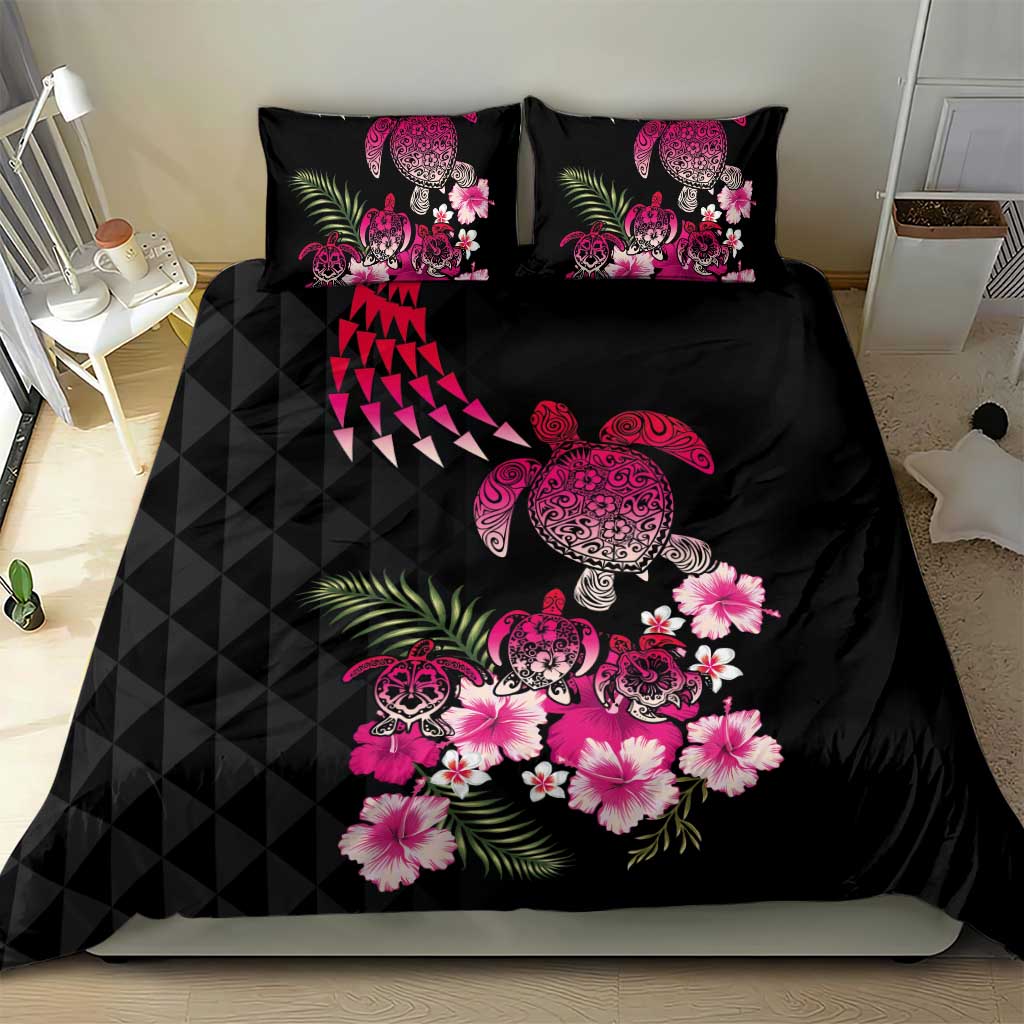 Hawaiian Hibiscus Turtle and Tropical Flower Bedding Set Sweet Vibe