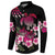 Hawaiian Hibiscus Turtle and Tropical Flower Button Sweatshirt Sweet Vibe