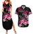 Hawaiian Hibiscus Turtle and Tropical Flower Couples Matching Summer Maxi Dress and Hawaiian Shirt Sweet Vibe