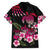 Hawaiian Hibiscus Turtle and Tropical Flower Family Matching Off Shoulder Short Dress and Hawaiian Shirt Sweet Vibe