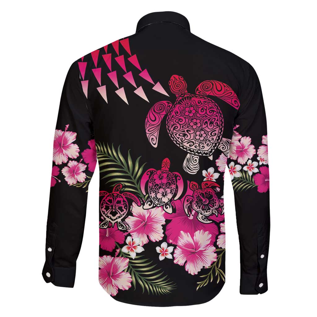 Hawaiian Hibiscus Turtle and Tropical Flower Family Matching Puletasi and Hawaiian Shirt Sweet Vibe