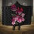 Hawaiian Hibiscus Turtle and Tropical Flower Hooded Blanket Sweet Vibe