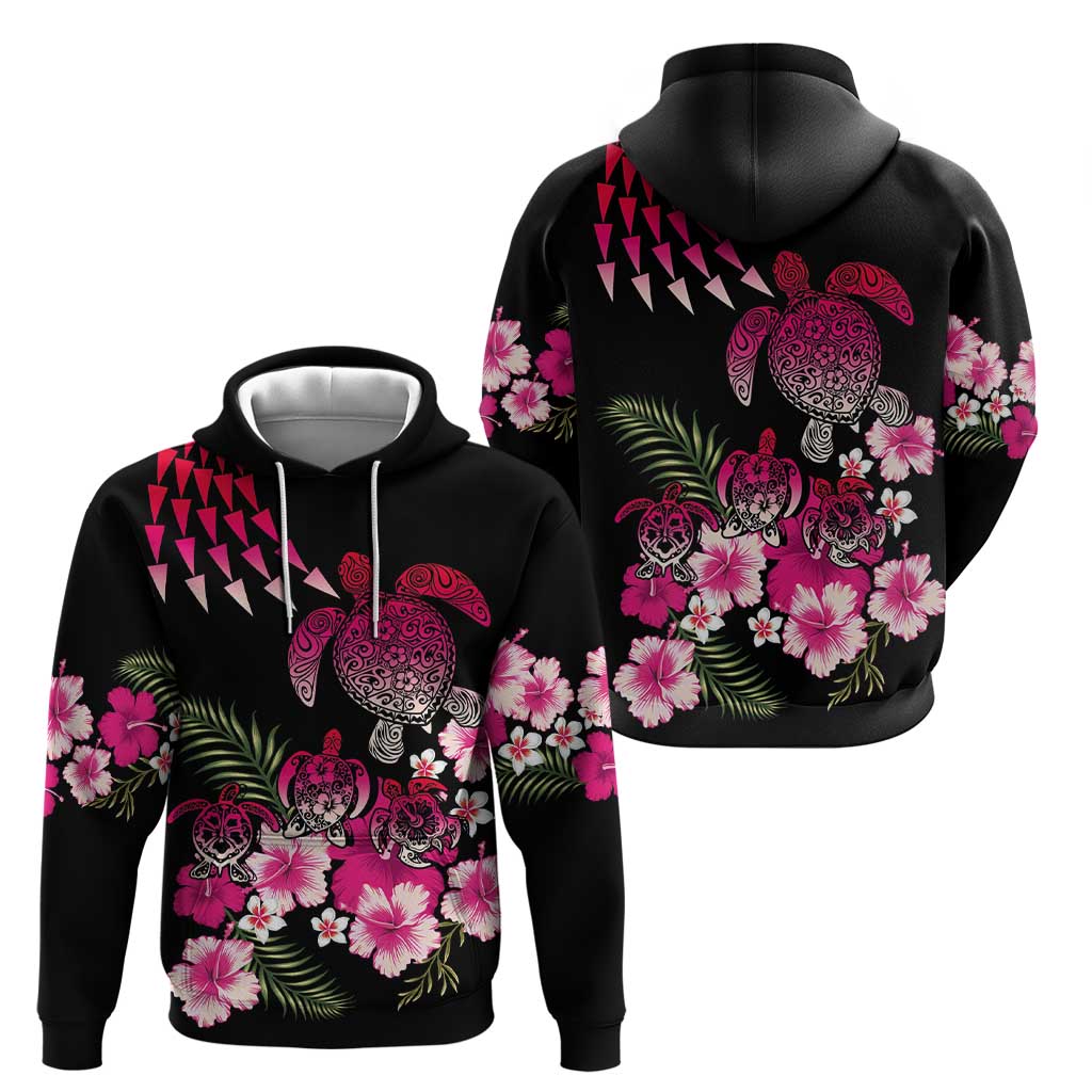 Hawaiian Hibiscus Turtle and Tropical Flower Hoodie Sweet Vibe