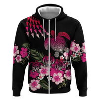 Hawaiian Hibiscus Turtle and Tropical Flower Hoodie Sweet Vibe