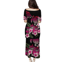 Hawaiian Hibiscus Turtle and Tropical Flower Puletasi Sweet Vibe