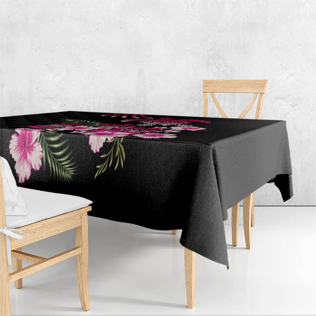 Hawaiian Hibiscus Turtle and Tropical Flower Tablecloth Sweet Vibe