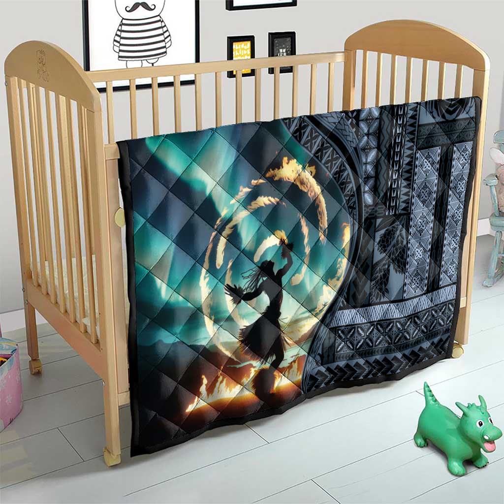 Samoan Siapo Motif and Siva Afi Dance Quilt