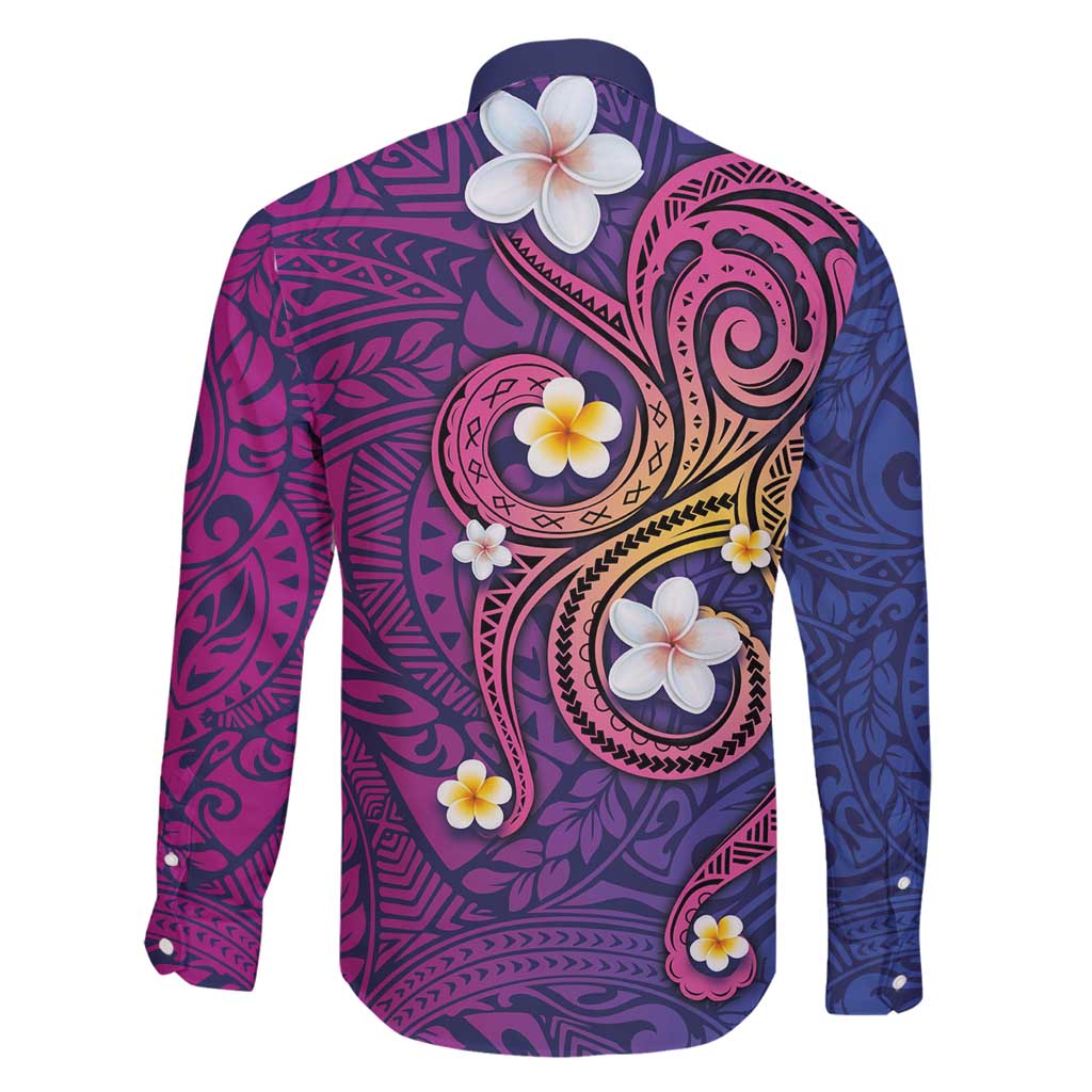 Hawaiian Octopus Tattoo and Frangipani Family Matching Summer Maxi Dress and Hawaiian Shirt LT03 - Polynesian Pride