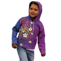 Hawaiian Octopus Tattoo and Frangipani Kid Hoodie