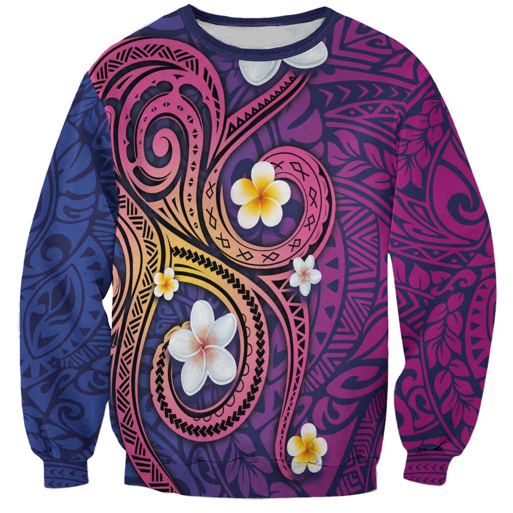 Hawaiian Octopus Tattoo and Frangipani Sweatshirt