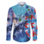 Hawaii Aloha Whales Family Matching Summer Maxi Dress and Hawaiian Shirt Hibiscus and Whales with Polynesian Pattern - Polynesian Pride