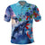 Hawaii Aloha Whales Polo Shirt Hibiscus and Whales with Polynesian Pattern - Polynesian Pride