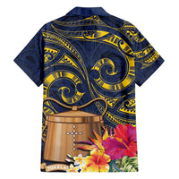 Tokelau Tokehega Day Family Matching Tank Maxi Dress and Hawaiian Shirt Coat of Arms with Polynesian Tattoo and Hibiscus LT03 - Polynesian Pride