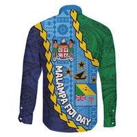 Malampa Fiji Day Family Matching Mermaid Dress and Hawaiian Shirt National Symbols with Tapa Tribal and Polynesian Tattoo LT03 - Polynesian Pride