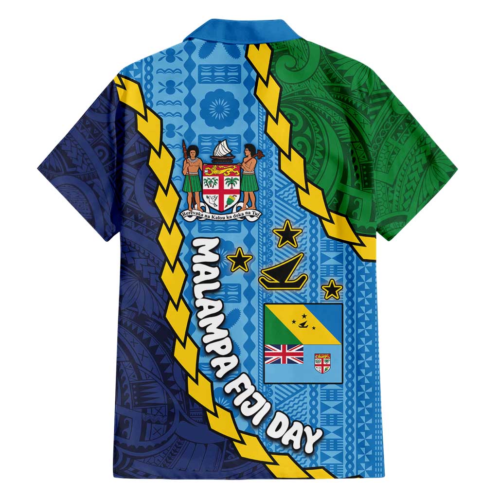 Malampa Fiji Day Family Matching Short Sleeve Bodycon Dress and Hawaiian Shirt National Symbols with Tapa Tribal and Polynesian Tattoo LT03 - Polynesian Pride
