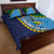 Malampa Fiji Day Quilt Bed Set National Symbols with Tapa Tribal and Polynesian Tattoo