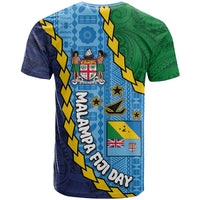Malampa Fiji Day T Shirt National Symbols with Tapa Tribal and Polynesian Tattoo