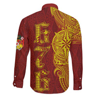 Tonga 676 Ngatu Tribal Tattoo Family Matching Tank Maxi Dress and Hawaiian Shirt LT03 - Polynesian Pride