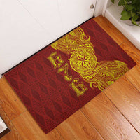 Tonga 676 Ngatu Tribal Tattoo Rubber Doormat