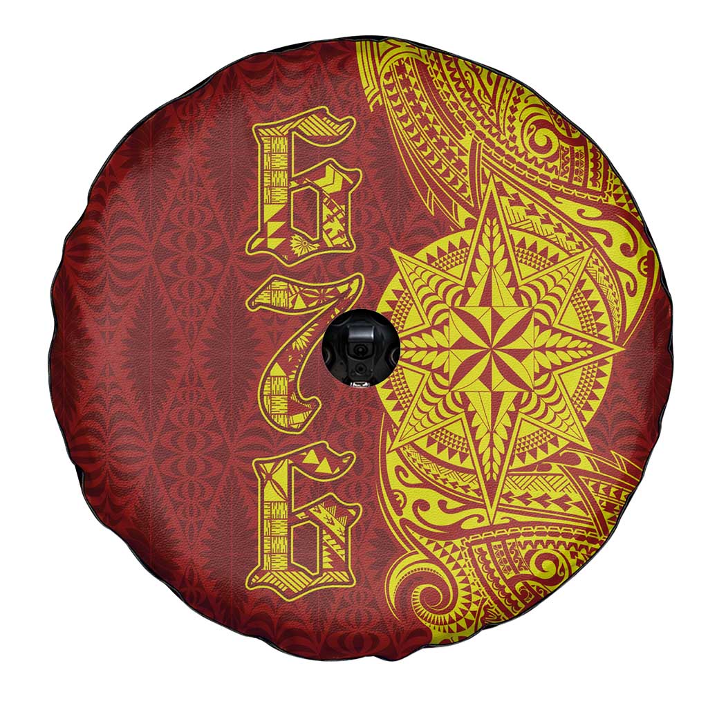 Tonga 676 Ngatu Tribal Tattoo Spare Tire Cover
