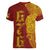 Tonga 676 Ngatu Tribal Tattoo Women V-Neck T-Shirt