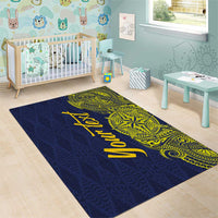 Personalised Tokelau Classic Ngatu Motifs Area Rug LT03 - Polynesian Pride
