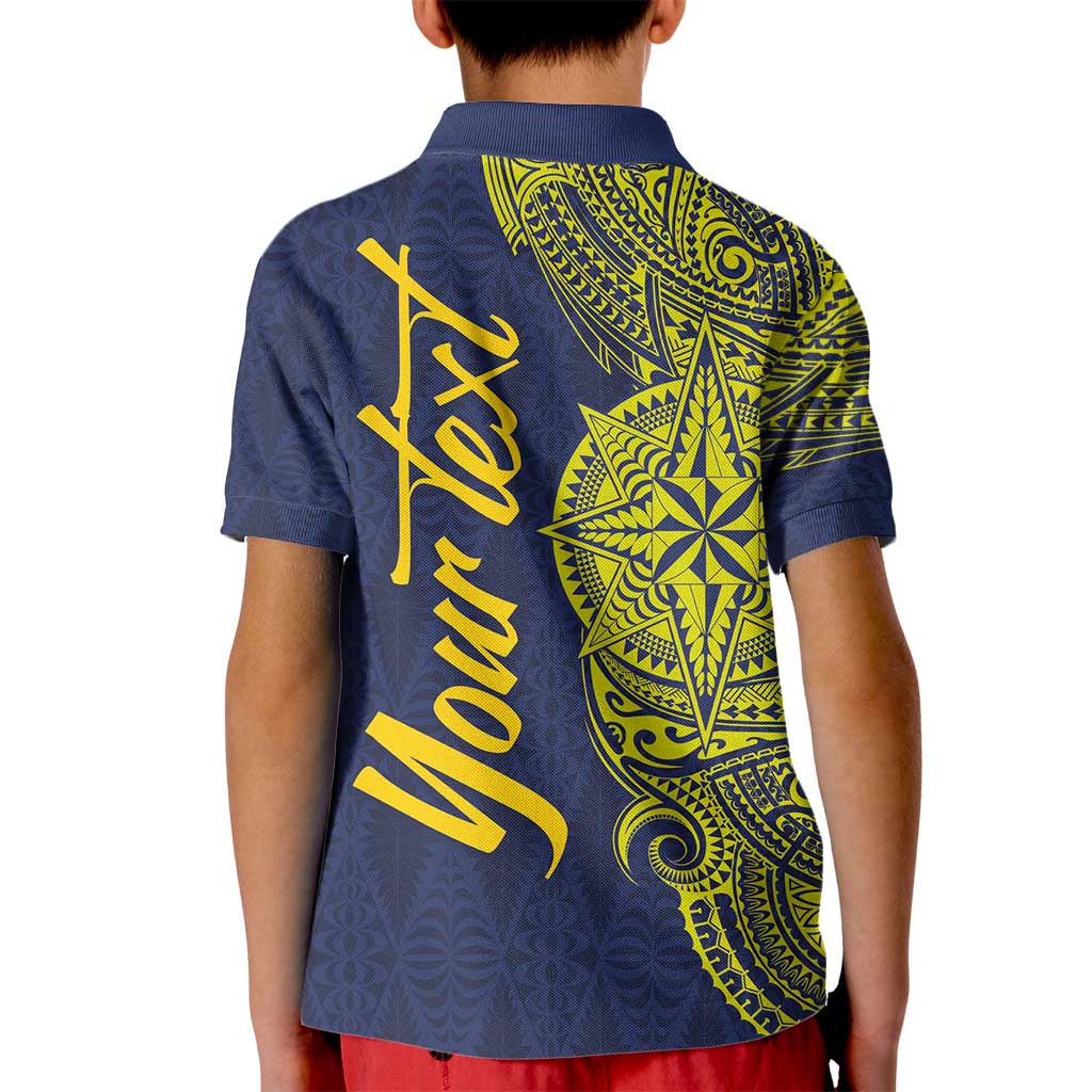 Personalised Tokelau Classic Ngatu Motifs Kid Polo Shirt