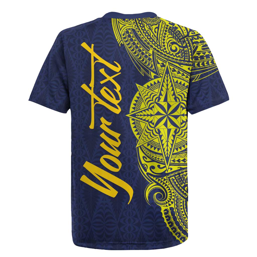 Personalised Tokelau Classic Ngatu Motifs Rugby Jersey