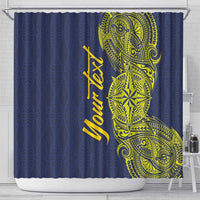Personalised Tokelau Classic Ngatu Motifs Shower Curtain LT03 - Polynesian Pride