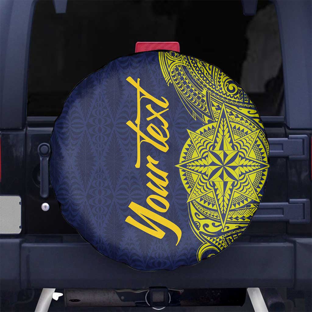 Personalised Tokelau Classic Ngatu Motifs Spare Tire Cover LT03 - Polynesian Pride