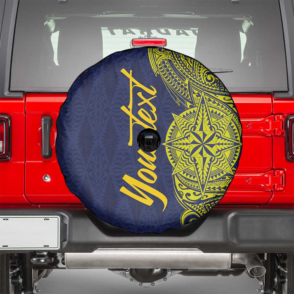Personalised Tokelau Classic Ngatu Motifs Spare Tire Cover LT03 - Polynesian Pride