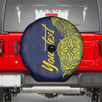 Personalised Tokelau Classic Ngatu Motifs Spare Tire Cover LT03 - Polynesian Pride